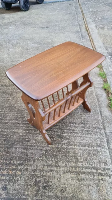 Ercol Windsor Magazine Rack Coffee Table Side Table Mid Century Solid Wood