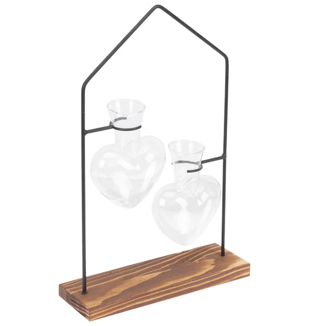 1 set Terrarium de plantes de bureau avec en verre stand en verre