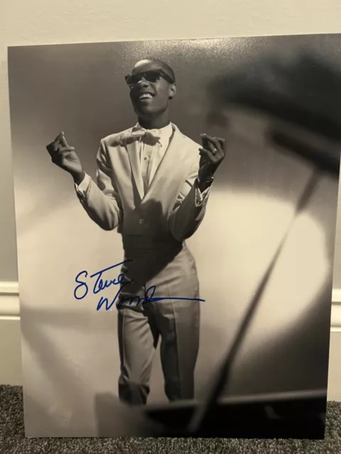 Stevie Wonder signed 11x14 w/ EXACT PROOF autographed Rare Motown 2