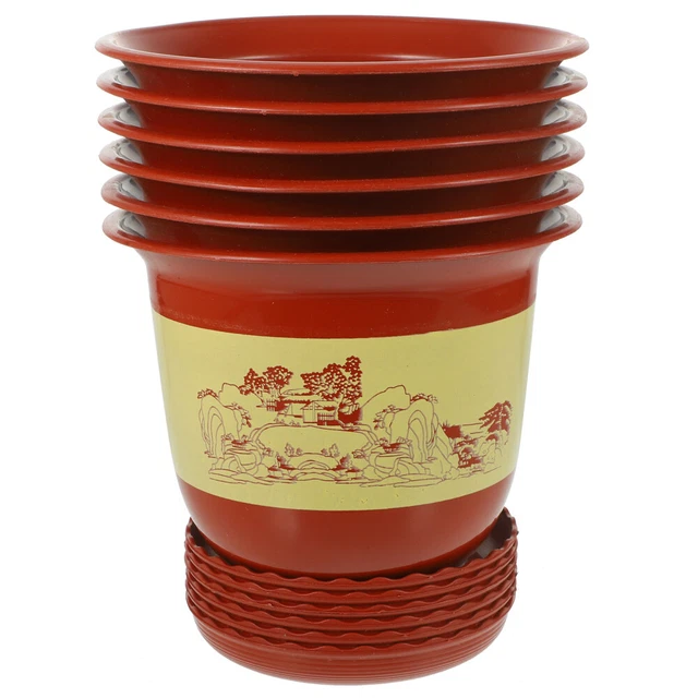 6 set camera pianta interno vaso per vivaio per giardino indoor orchidea