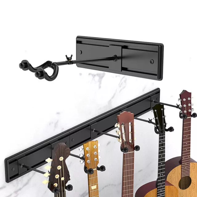5 Guitar Wall Mount Hangers Guitar Wall Rack Holder for Electric Acoustic Bass 2