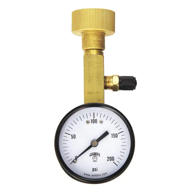 WINTERS AOM-204TM Air Over Water Test Gauge Kt,0 to 200psi