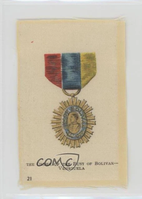 1915 ITC Military Medals Silks Tobacco The Order of the Bust of Bolivar #21 0n8