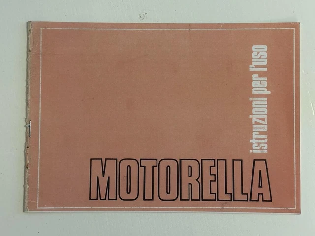 Istruzioni per l'uso BENELLI Motorella