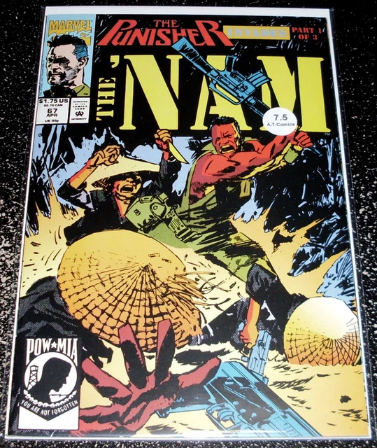 The Nam 67 (7.5) 1st Print 1992 Marvel Comics - Punisher Invades The Nam Part 1