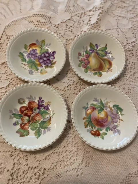 JOHNSON Aust Sovereign Pottery VINTAGE Set Of 4 Fruit/Dessert Bowls