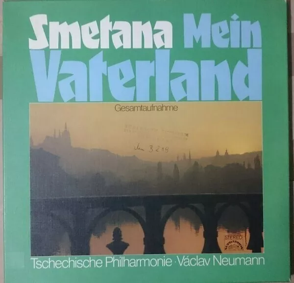 Smetana Mein Vaterland - Gesamtaufnahme Supraphon 2xVinyl LP