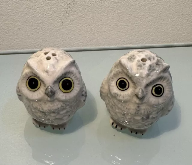 Vintage Chouette Hibou 🦉 Salière Poivrière en céramique, salière chouette 🦉