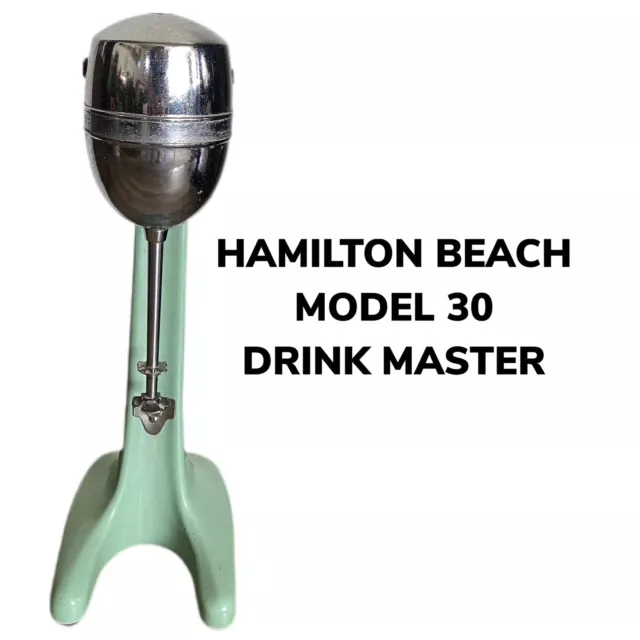 Hamilton Beach Milkshake Mixer Model #30 Jadeite Porcelain Cast Iron HIGH SPEED