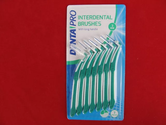 Interdentalbürsten Zahnzwischenraumbürsten Dental Bürsten 3mm  Denta Pro 7Stk.