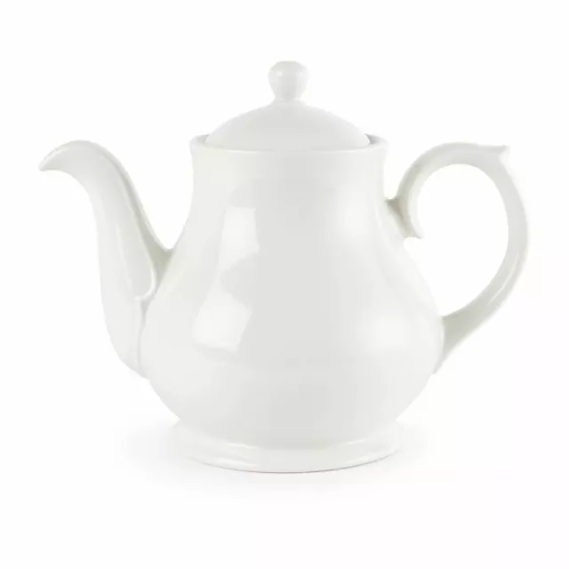 Churchill Whiteware Tea and Coffee Pots in Porcelain - 852ml - Pack of 4