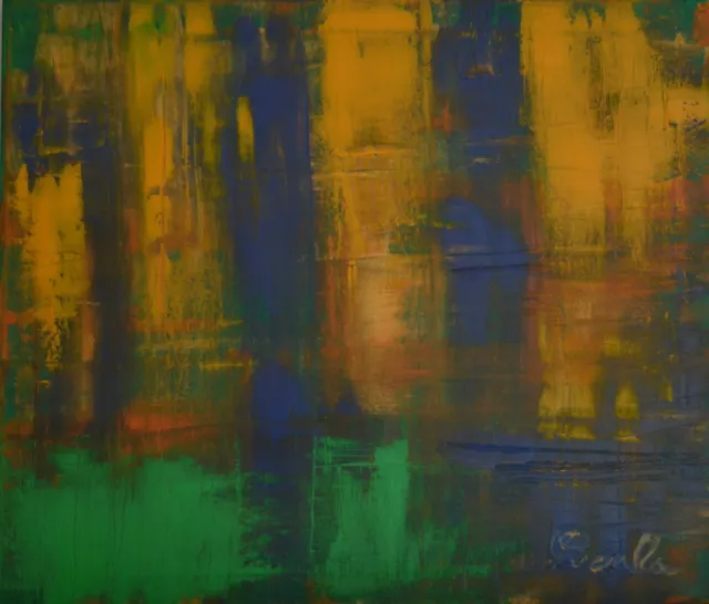 Cericola Olio Su Tela Cm  60X70  Opera Straordinaria  Astratta