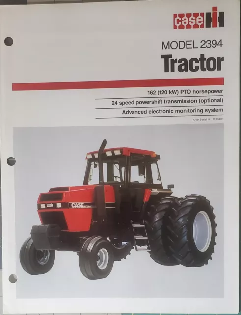 Case IH  Model 2394  162 hp Tractor Sales Brochure