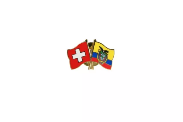 Schweiz - Ecuador Flaggen Pin Fahnen Pins Fahnenpin Flaggenpin Anstecker