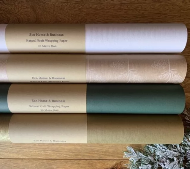 Wrapping Paper KRAFT Eco Friendly Light Sage Green Gift Wrap Birthday Sheet  Roll