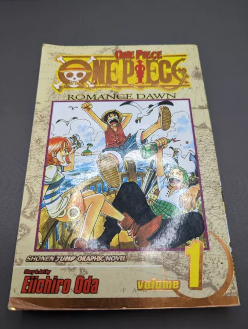 One Piece Vol 1 Romance Dawn Limited Edition Metallic Gold Manga  (RARE)3636/5000