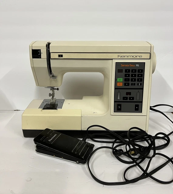 VINTAGE KENMORE SENSOR Sew 70 Sewing Machine With Foot Pedal Not Tested