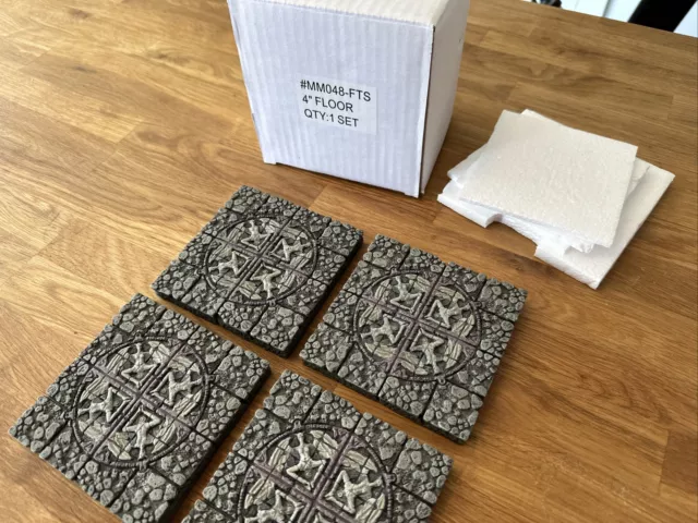 Dwarven Forge Catacombs Set 2 - 4" Catacomb Floor Tiles (4 pcs) MM-048-FTS Dwarven Forge Catacombs Set 2 - 4" Catacomb Floor Tiles (4 pcs) MM-048-FTS