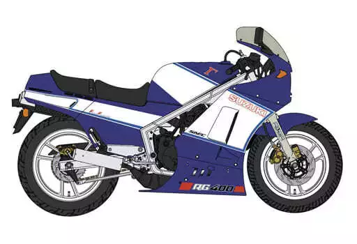 1/12 Suzuki RG400Γ Late model blue x white color w/under cowl