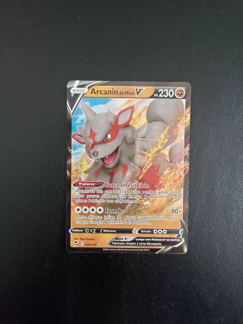 Carte Pokémon Arcanin V 090/195 EB12 Tempête Argentée NEUF