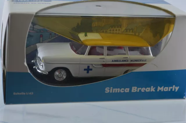 Simca Break Marly Ambulance Eligor Au 1/43 3