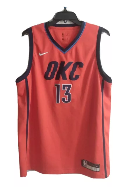 NEW Nike Oklahoma City Thunder Blue Swingman Paul George Basketball Jersey  Yth M