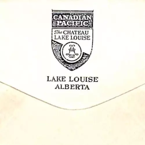 Canadian Pacific - The Chateau Lake Louise Railroad Stationary Envelope NOS