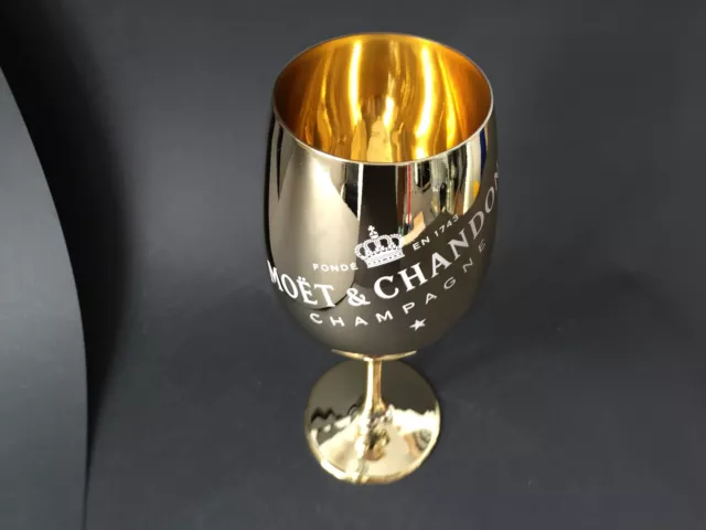 Moët Chandon Imperial Gold Glas Champagner Moet ECHTGLAS Gläser NEU OVP B-Ware