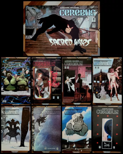 CEREBUS #81-89 Avg NM- (Aardvark-Vanaheim 1985) 1st SPIDER-ROACH, RARE Set of 9