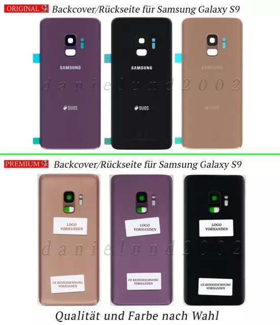 Neu Akkudeckel Backcover Für Samsung Galaxy S9 Original Oder Premium Qualität