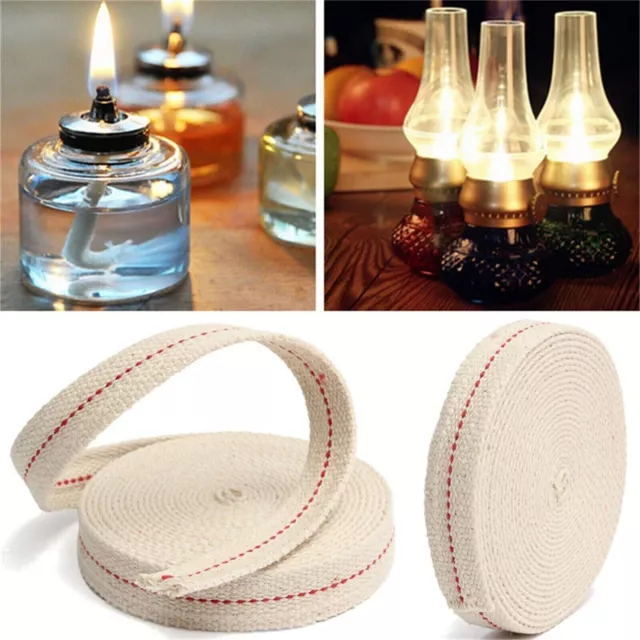 Braided Cotton 10M Alcohol Oil Lantern Lamp Wick For Kerosene Burner  Lighting