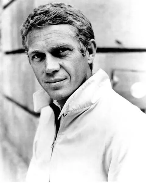 Steve McQueen looks cool in his Baracuta G9 Harrington jacket 24x36 inch Poster