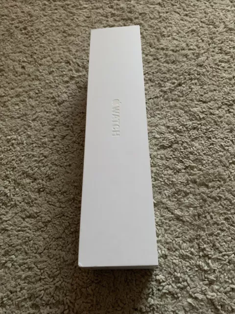 EMPTY BOX CASE ONLY Apple Watch Sport 7000 series  - NO watch. half a strap.