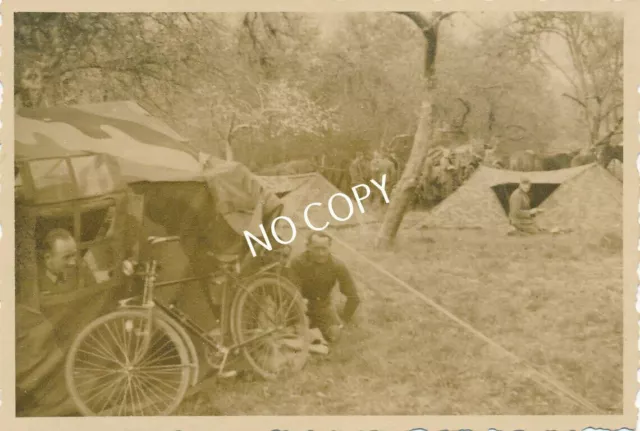 Foto WK 2 Soldaten Wehrmacht Zeltlager Tarn Polen Polska A1.78