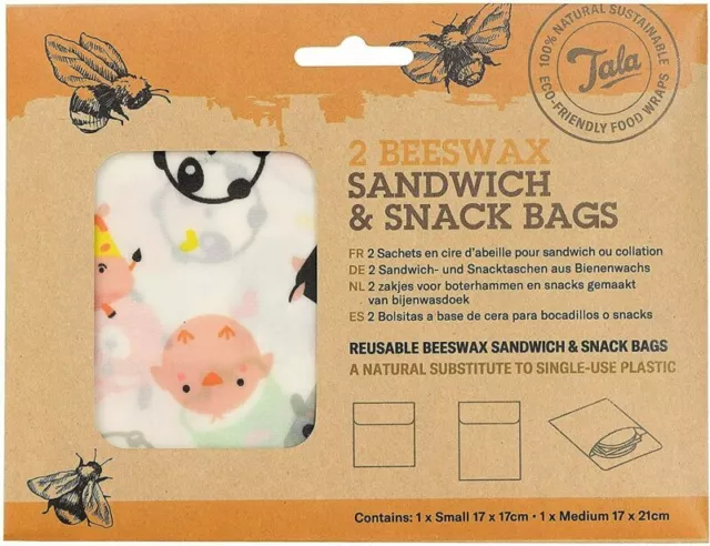 Tala Beeswax Sandwich & Snack Bags Pack of 2 Piece