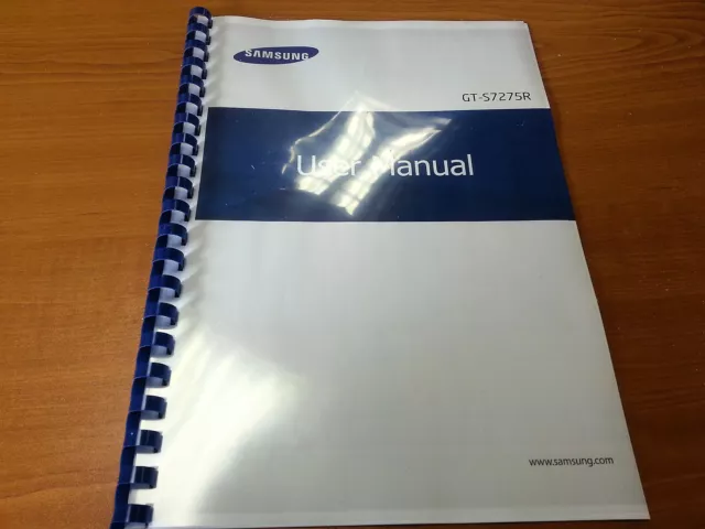 Samsung Galaxy Ace 3 Gt-S7275R Printed Instruction Manual Guide 117 Pages A5