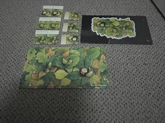 “Guernsey Forests Europa 2011” Pres’n Pck set x12 Mnh stamps Incl Mini S’.BC🇺🇦