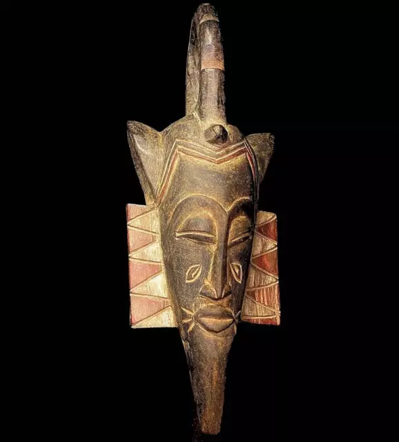 African Tribal Face Mask Wood Hand Carved Wall Hanging Art Face Mask GURO-2560