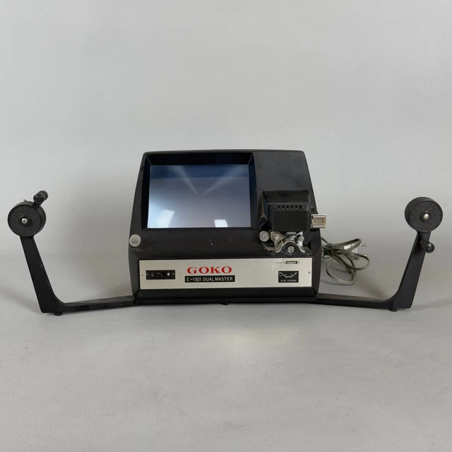Vntage GOKO Edtor Vewer Dual-8 Model A-203 Anglo Photo Ltd. 8mm Flm