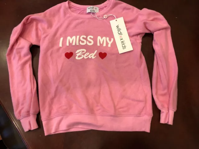 Wildfox Kids Couture Pullover Sweatshirt Pink size 4 NWT