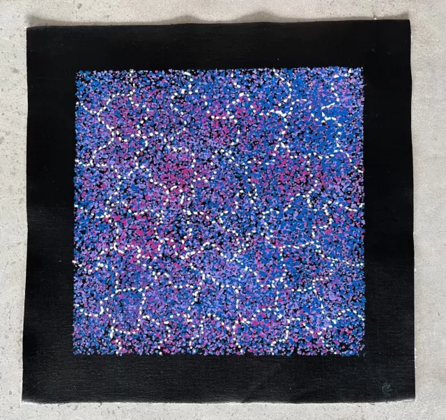 Gracie Morton—Aboriginal Art Painting Purple - Bush Plum - 30 x 30 cm with COA 2