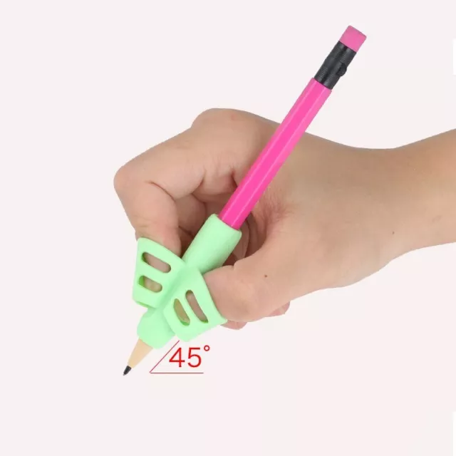 Lot de 3 Porte-crayons silicone pour correction de posture écriture