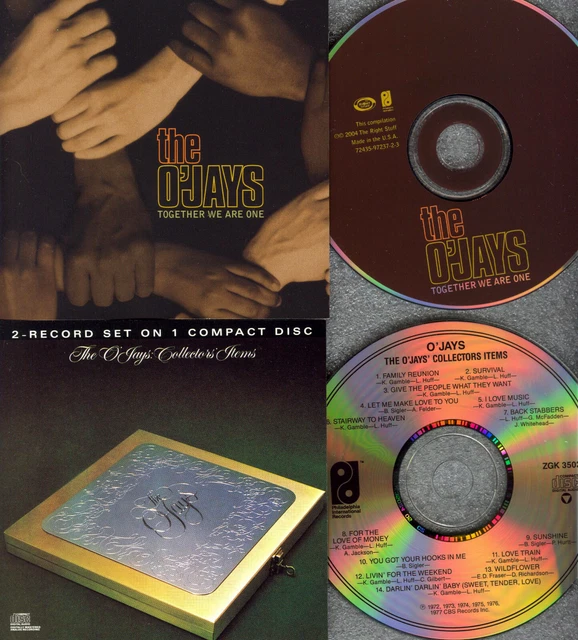 The O'JAYS - Together We Are One + COLLECTORS ITEM - CD LOT OF 2 - NM