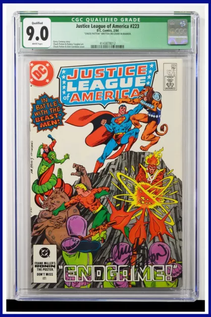 Justice League Of America #223 CGC Graded 9.0 DC February 1984 Signed Comic Book