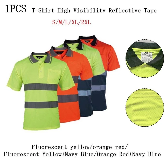 T-shirt nastro riflettente gilet a rete parte superiore da lavoro alta qualità alta visibilità