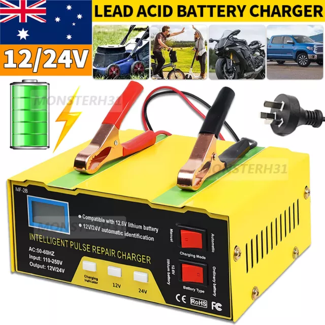 12V / 24V 750A Car Battery Charger, Shop Rossi Chargers