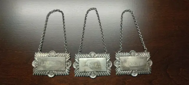 Vintage Silverplated REG.''PLATO"E.P.N.S MADE IN ENGLAND set of 3 pcs