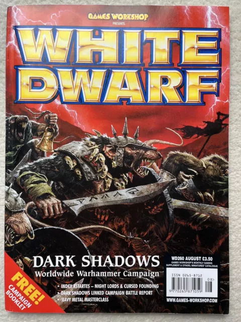 White Dwarf Magazine 260 Games Workshop August 2001