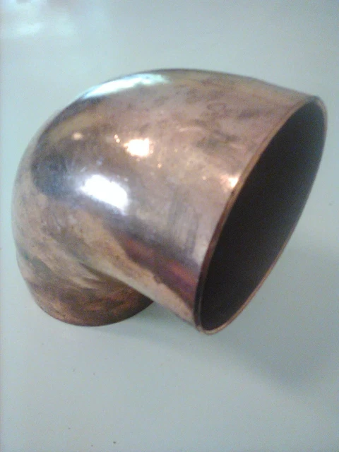 Copper 3" street x 3" sweat 90 degree ell