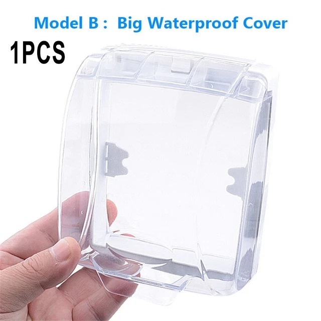 Bella Copertura Impermeabile Portatile Copertura Interruttore Scatola Luce Da Parete Impermeabile Bianco